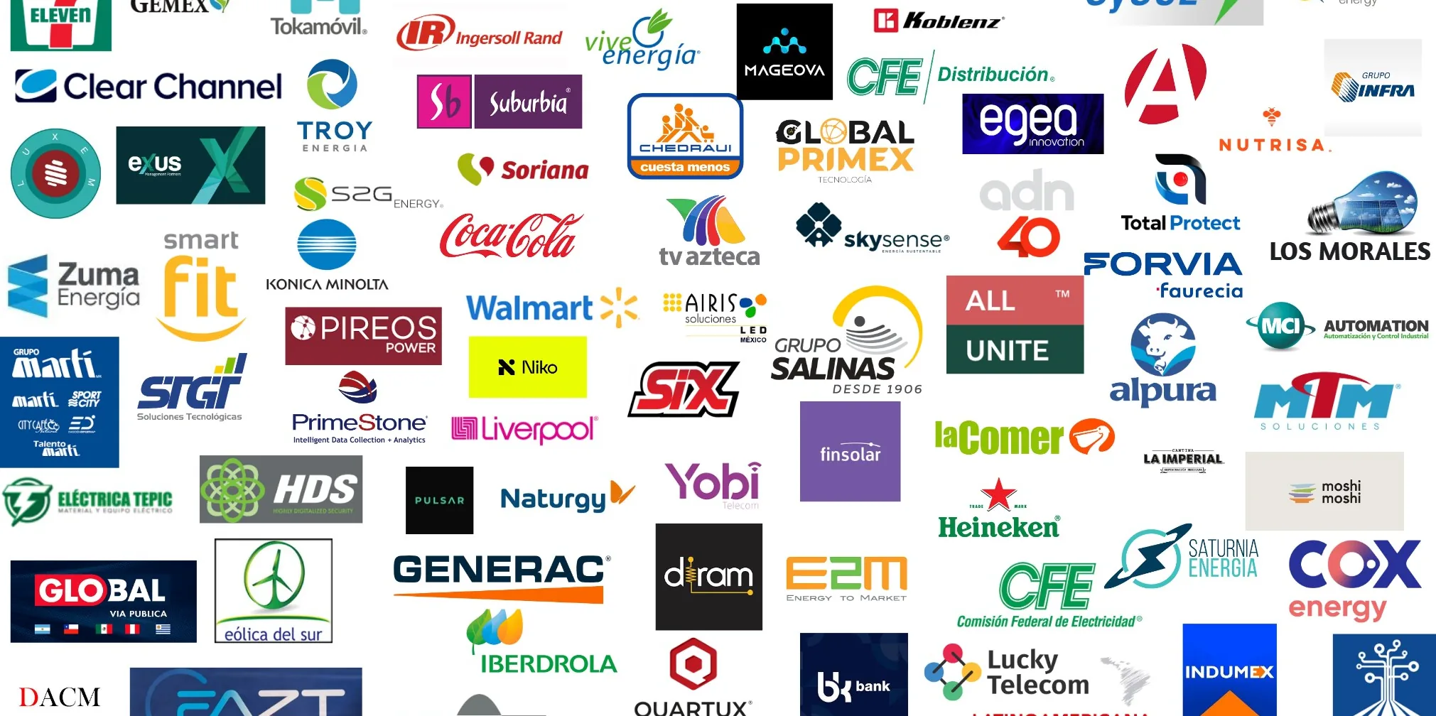 Logotipos de clientes de TESREN